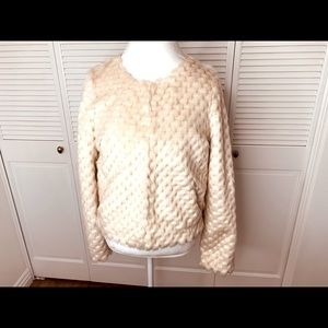 White House Black Market Faux Fur Jacket